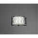 Wemberly 3 Light 16 inch Graphite Semi-Flush Mount Ceiling Light, Design Series